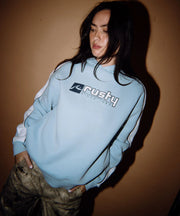 Rusty - Hailstone Oversized Hooded Fleece | Retro Blue