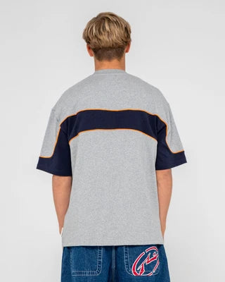 Rusty - Kinetic Short Sleeve Heavy Tee | Grey Marle