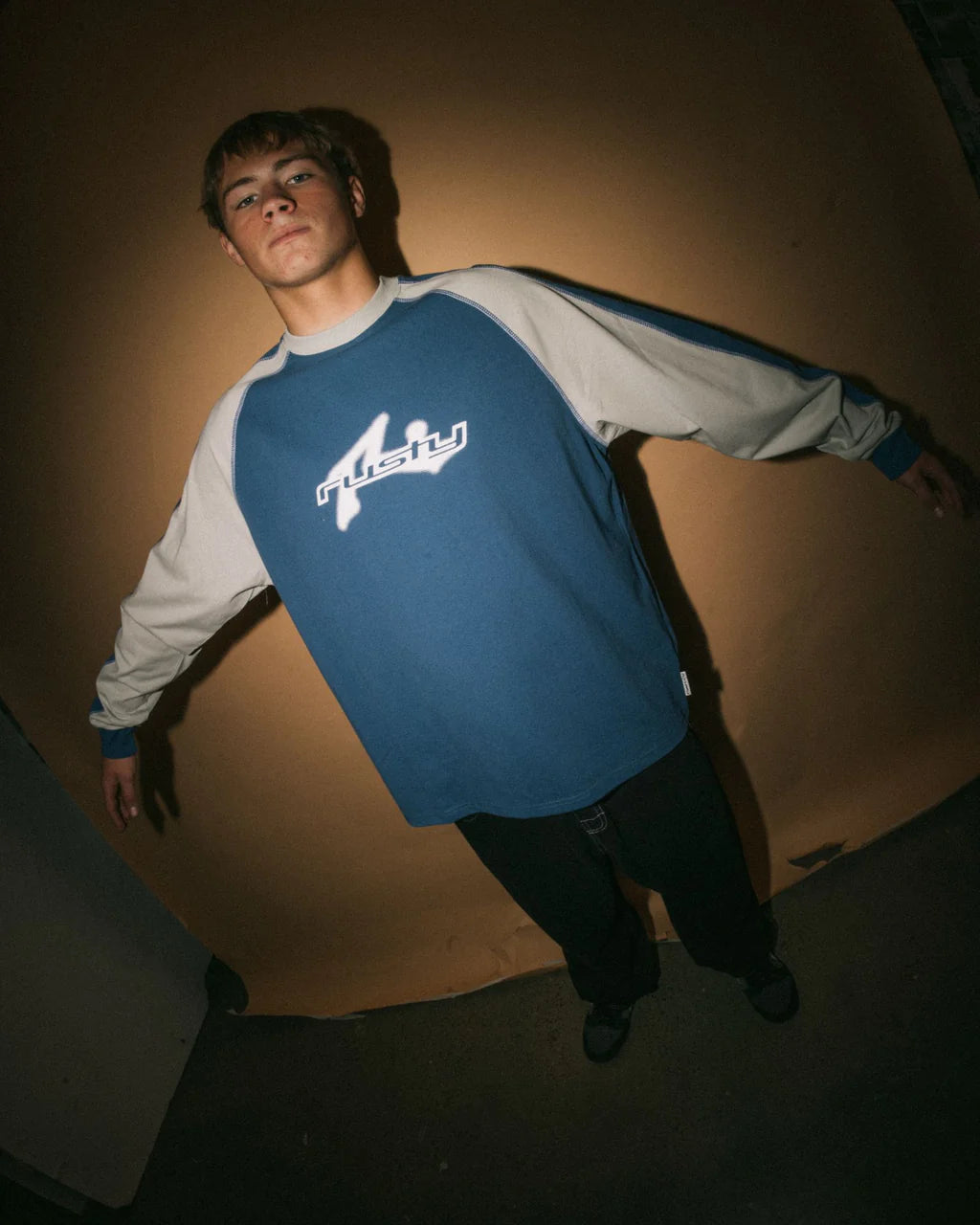 Rusty - Fade-R Long Sleeve Tee | Atlantic Blue