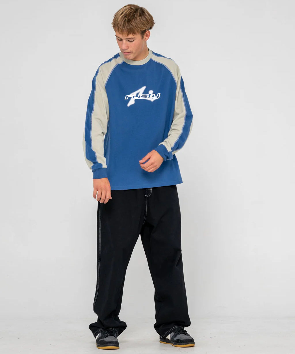 Rusty - Fade-R Long Sleeve Tee | Atlantic Blue