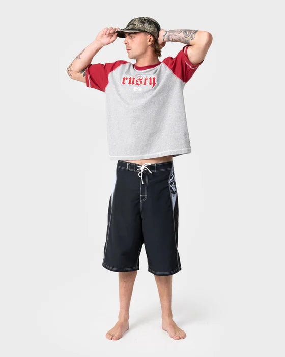 Rusty - Oxecutioner Fixed Waist Boardshort | Black