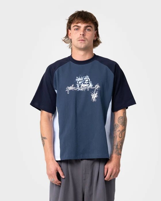 Rusty - Splish Splash Short Sleeve Tee | China Blue