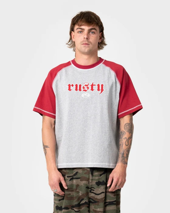 Rusty - Decoy Short Sleeve Tee | Grey Marle 2
