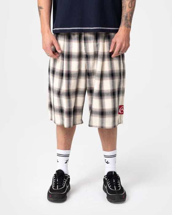 Rusty - Mista Checkya Elastic Short | Pinecone