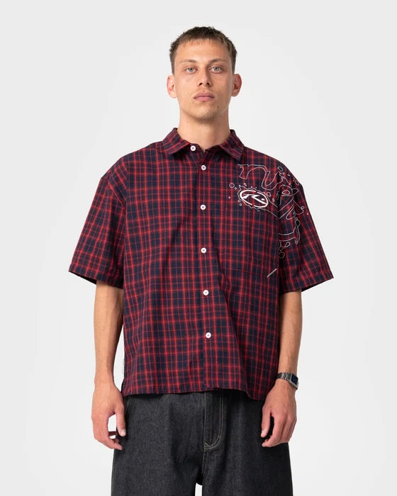 Rusty - Slick Rick Short Sleeve Shirt |  Red