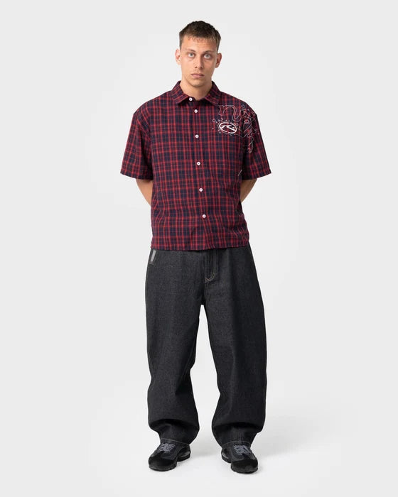 Rusty - Slick Rick Short Sleeve Shirt |  Red