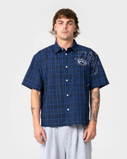 Rusty - Slick Rick Short Sleeve Shirt |  Royal Blue