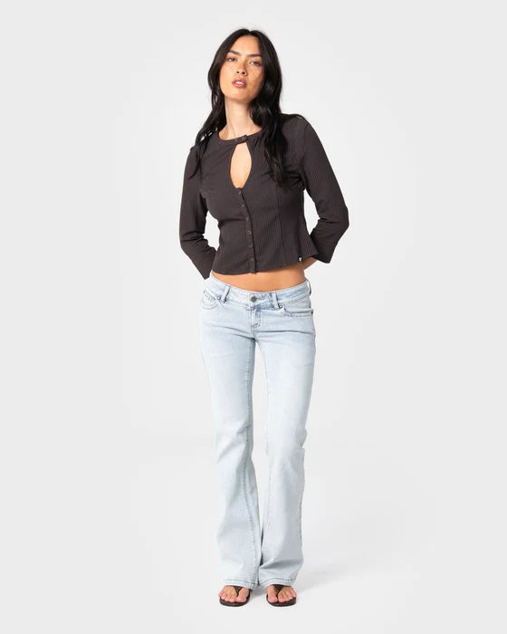 Rusty- Lindsay Luv Low Rise Boot Leg Denim Jean | Worn Out