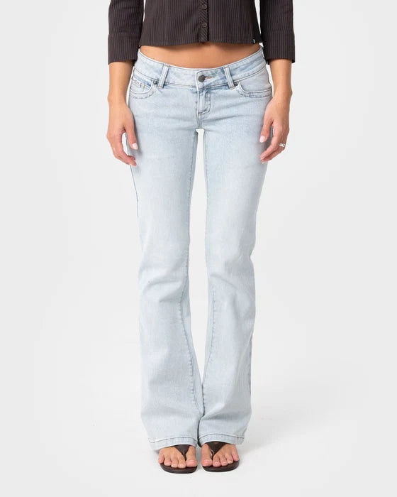 Rusty- Lindsay Luv Low Rise Boot Leg Denim Jean | Worn Out