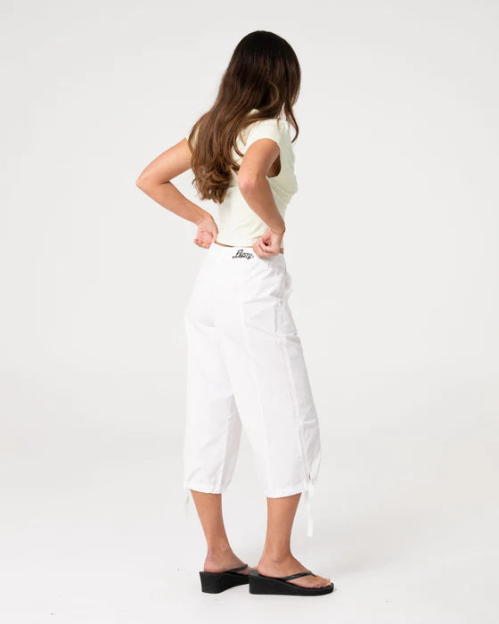 Rusty - Cameron Low Rise Relaxed Capri Pant | White