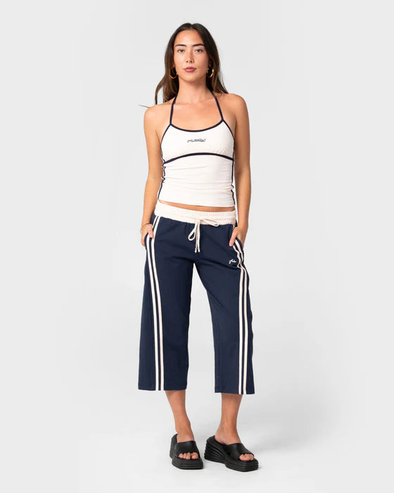 Rusty - Maneater Low Rise Capri Track Pant | Navy Blue