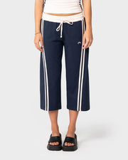 Rusty - Maneater Low Rise Capri Track Pant | Navy Blue