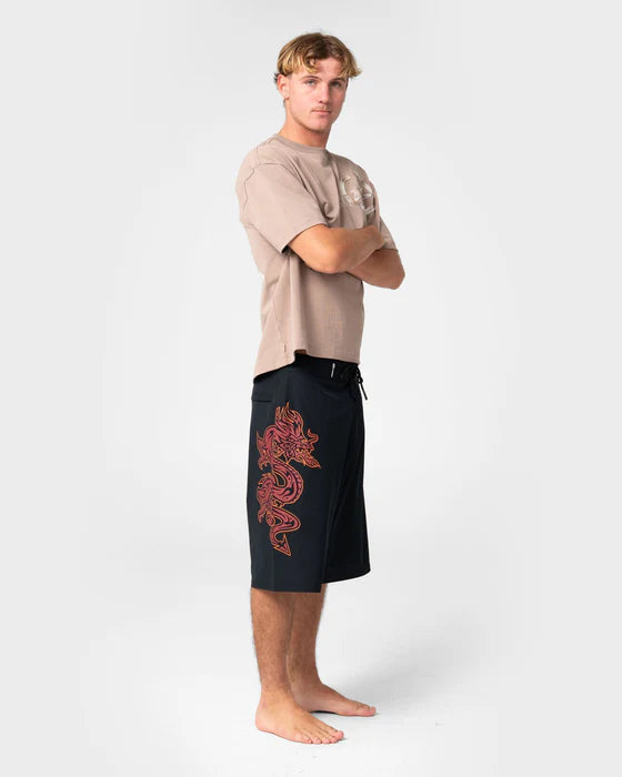 Rusty - SupaHot Fire Fixes Waist Boardshort | Black