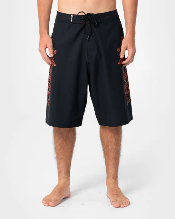 Rusty - SupaHot Fire Fixes Waist Boardshort | Black
