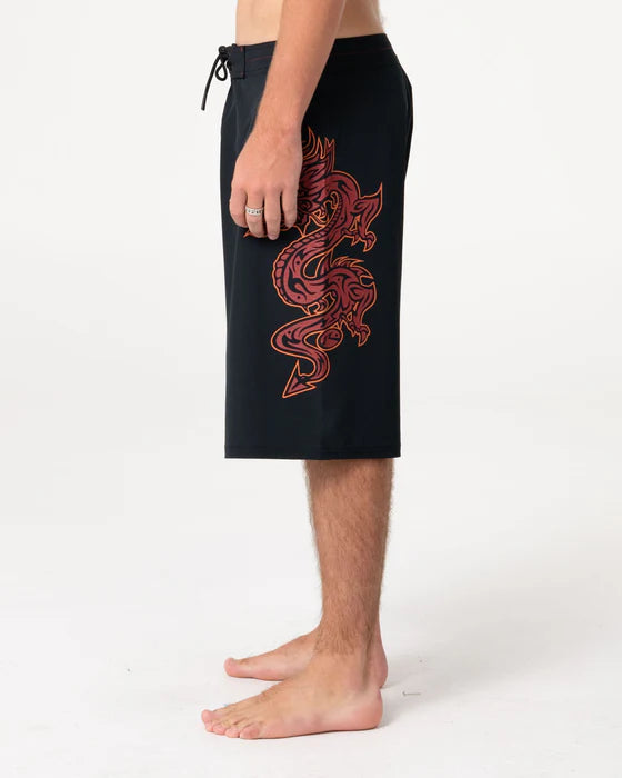 Rusty - SupaHot Fire Fixes Waist Boardshort | Black