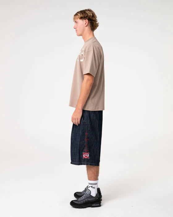 Rusty - Mista Slub Elastic Short | Raw Dawg Blue