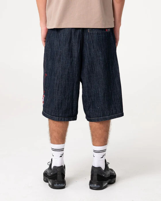 Rusty - Mista Slub Elastic Short | Raw Dawg Blue