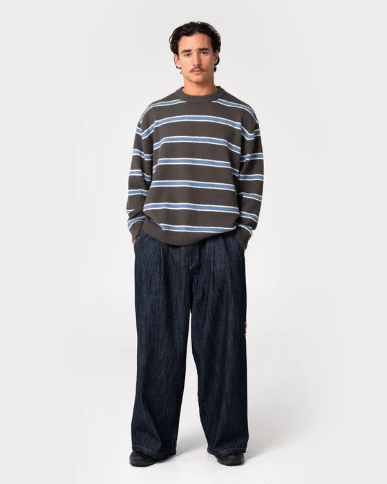 Rusty - Reel Fluff Knitted Crew | Steel