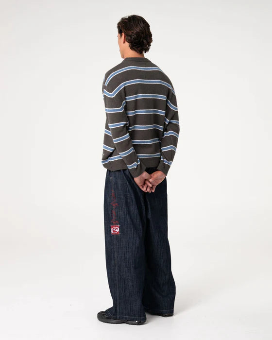 Rusty - Reel Fluff Knitted Crew | Steel