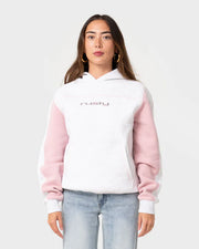 Rusty - Cyberwaves Oversized Hood | Ecru Marle/ Pink