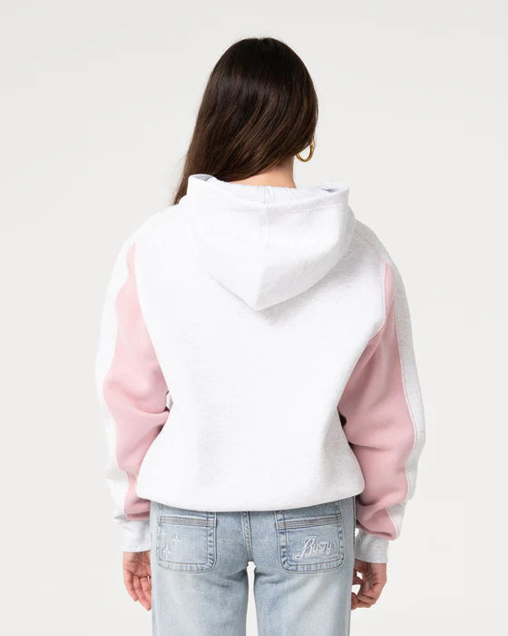 Rusty - Cyberwaves Oversized Hood | Ecru Marle/ Pink