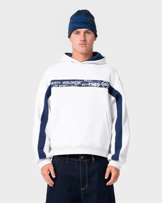 Rusty -  Big Ticket Hooded Fleece| Ecru Marle