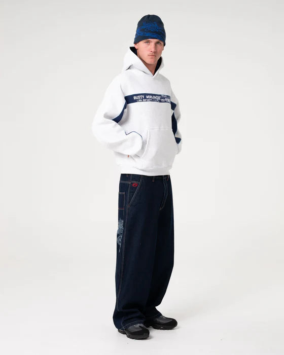 Rusty -  Big Ticket Hooded Fleece| Ecru Marle