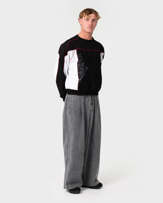 Rusty -  Sawblaze Crew Neck Fleece| Black