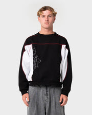 Rusty -  Sawblaze Crew Neck Fleece| Black