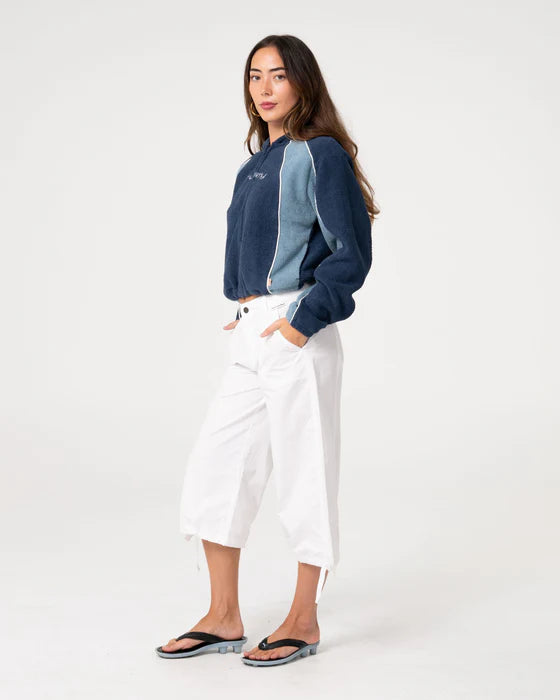 Rusty - Mini Two Tides Zip Through Polar Fleece | Atlantic Blue