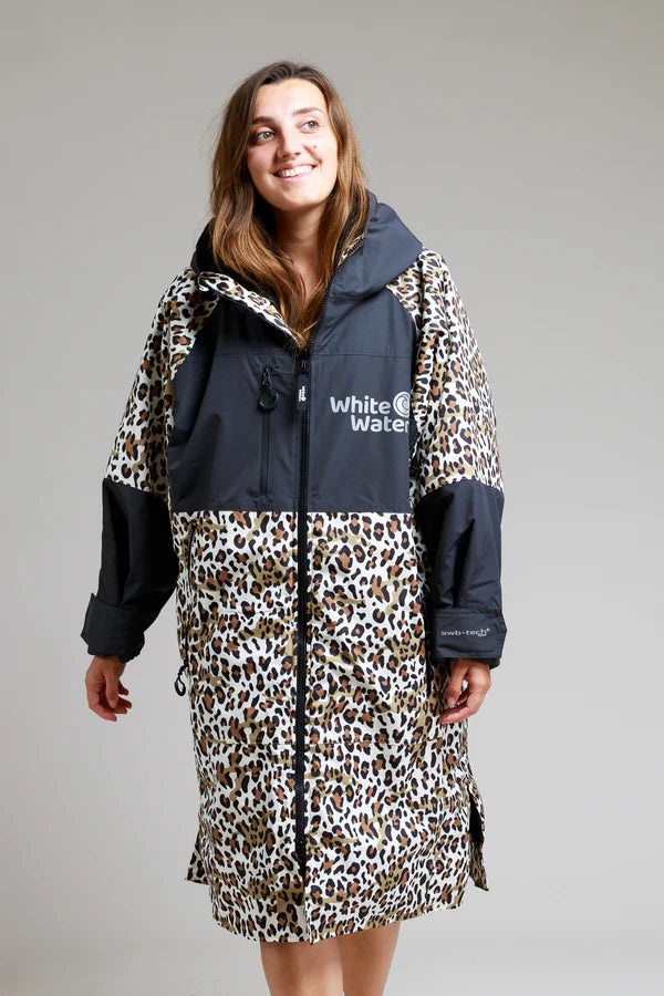 White Water Change Robe | Leopard Print | Hard Shell Robe