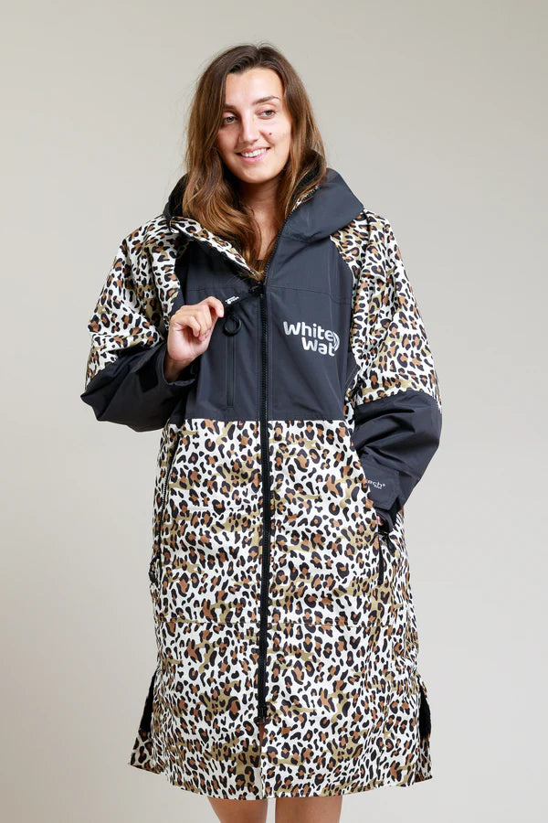 White Water Change Robe | Leopard Print | Hard Shell Robe
