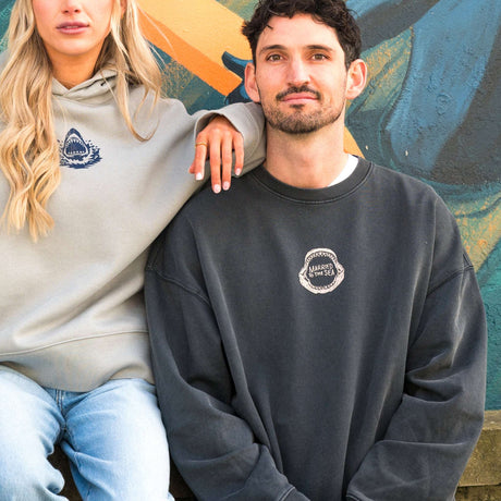 Jaw Unisex Vintage Crew - Black | Married to the Sea
