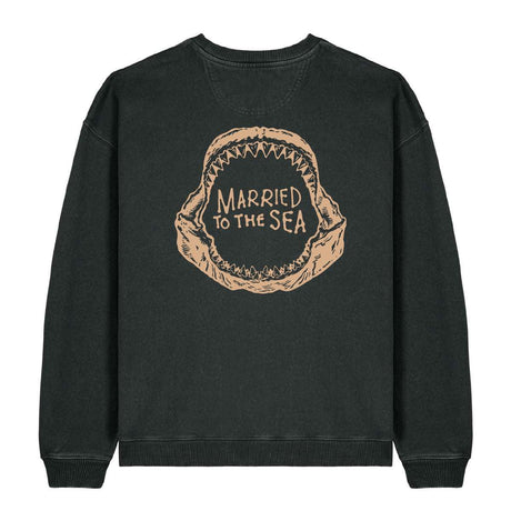 Jaw Unisex Vintage Crew - Black | Married to the Sea