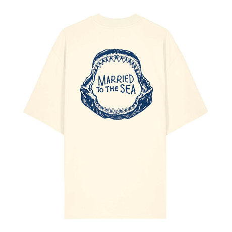 Jaw Unisex Oversized T-Shirt - Cream | Married to the Sea