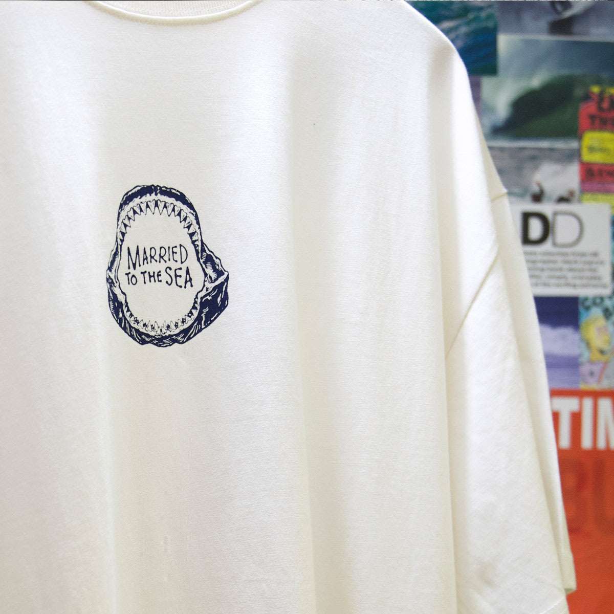 Jaw Unisex Oversized T-Shirt - Cream | Married to the Sea