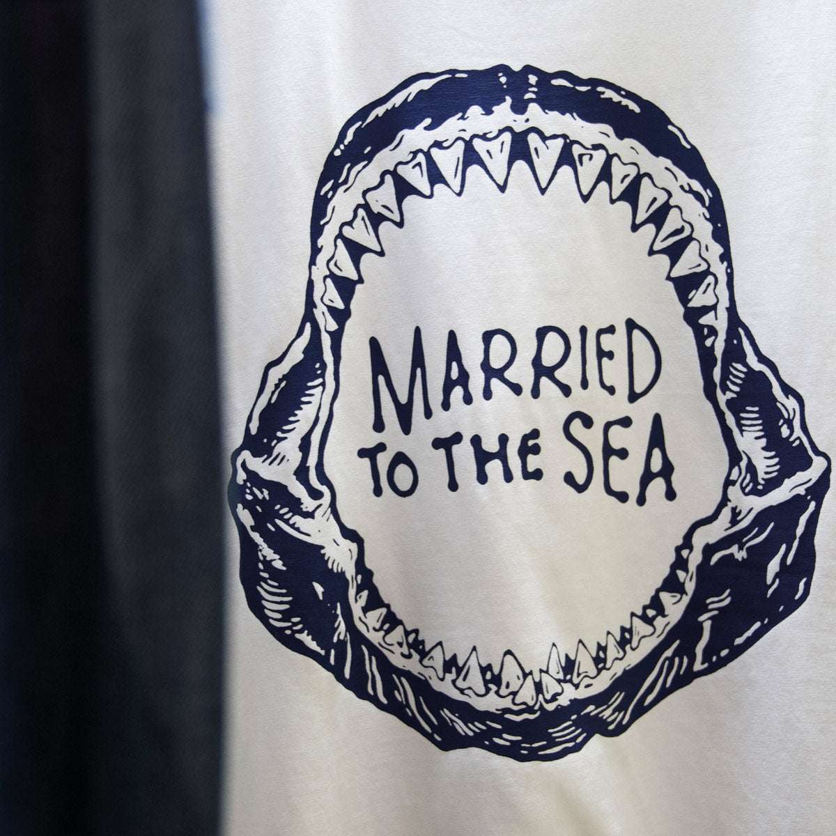 Jaw Unisex Oversized T-Shirt - Cream | Married to the Sea