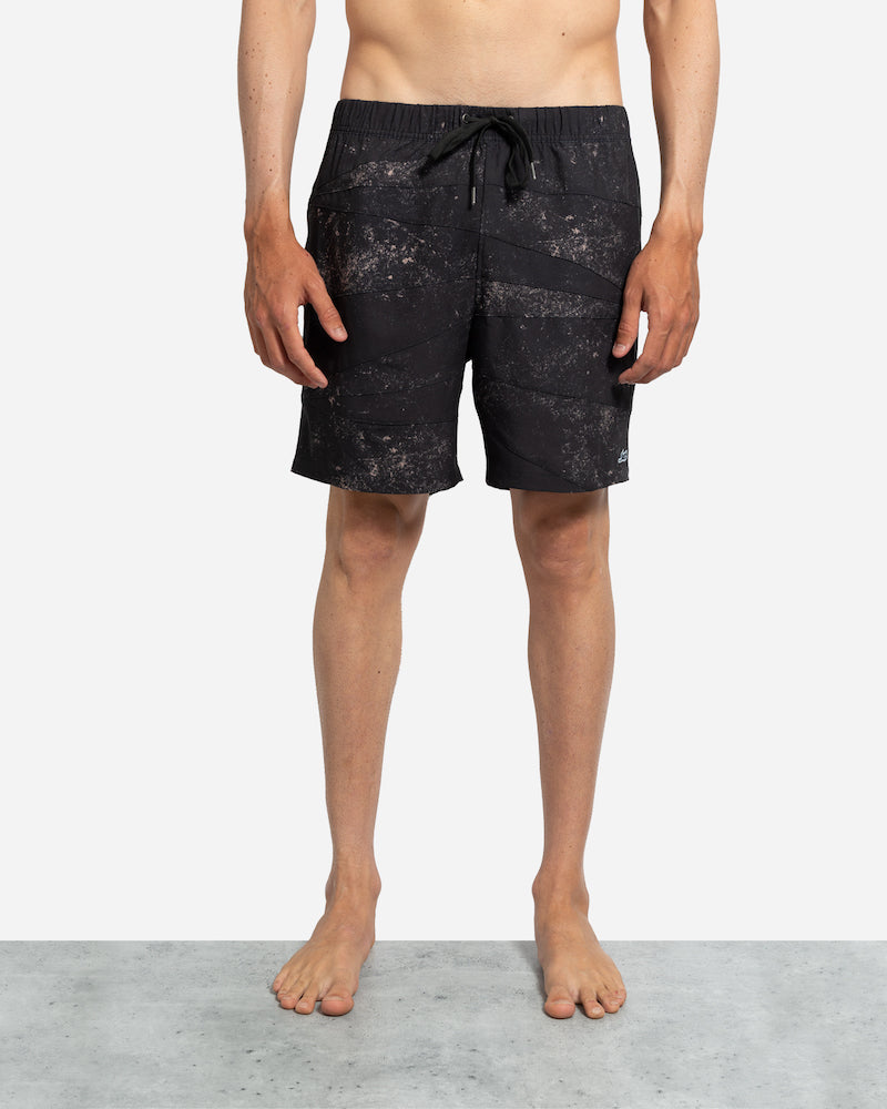 Lost Paneled Beach Shorts Wash Black Married to the Sea Surf Shop Lost