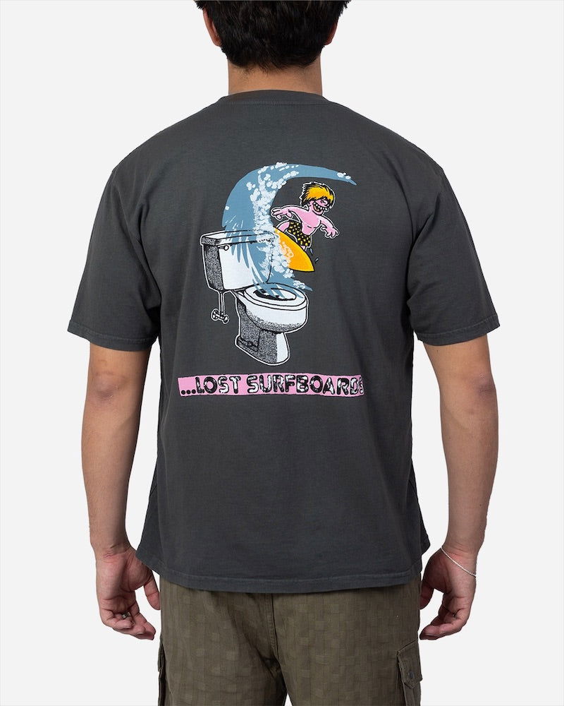 Lost - Crappy Waves Boxy Tee | Vintage Black -  - Married to the Sea Surf Shop - 