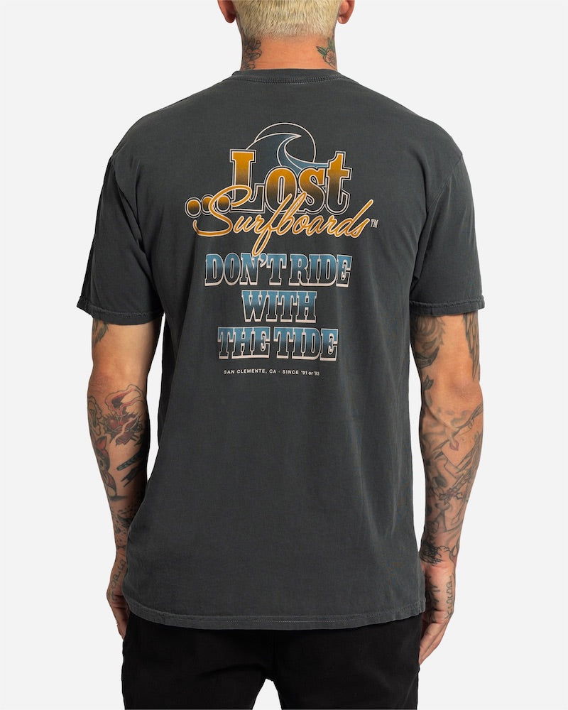 Lost - Rider Vintage Dye Tee | Vintage Black -  - Married to the Sea Surf Shop - 