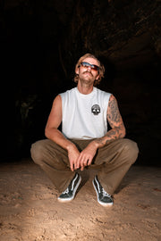 Skull Island Men's Vest | Faded Bone