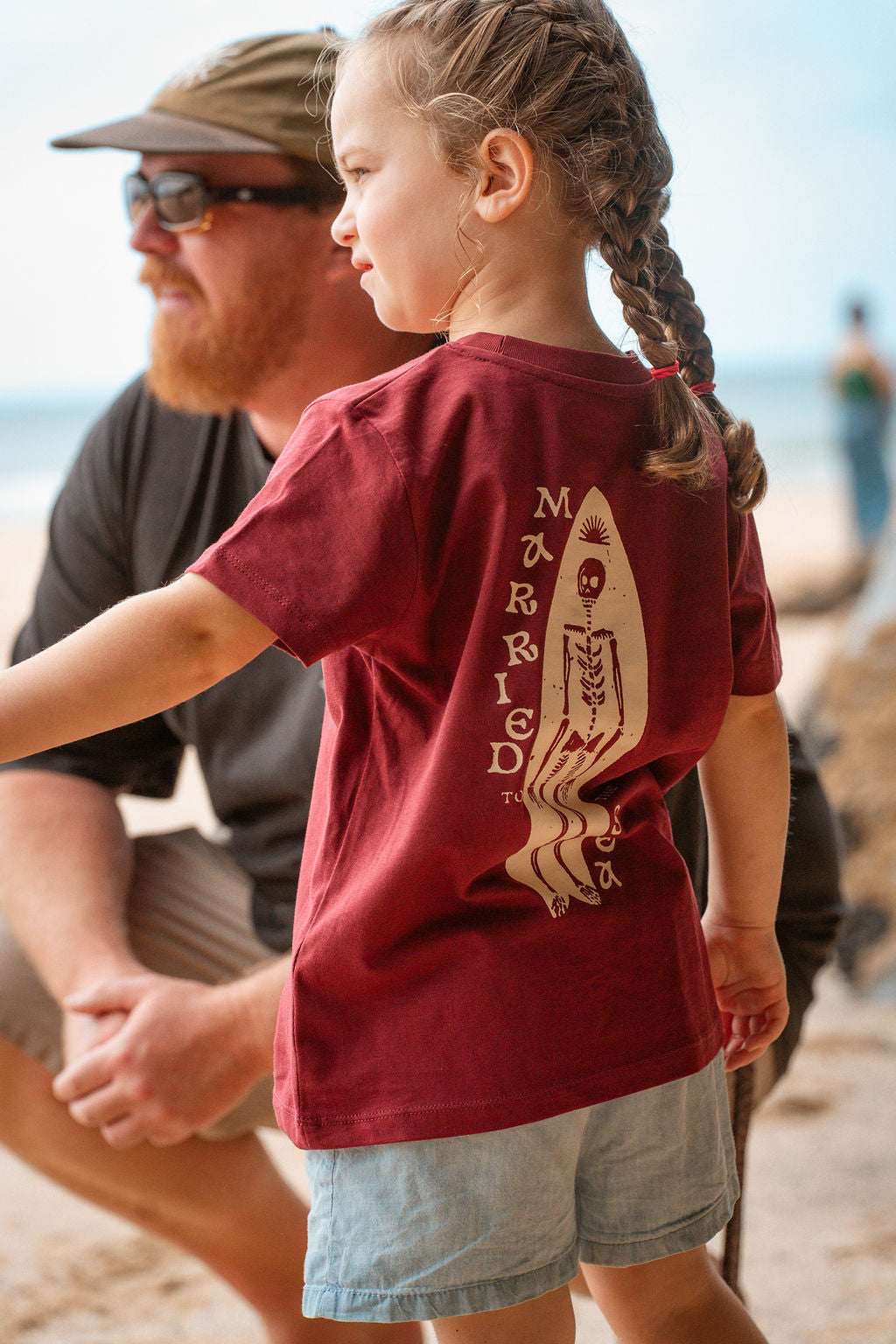 Dead Shred Kids Burgundy T-Shirt | Married to the Sea