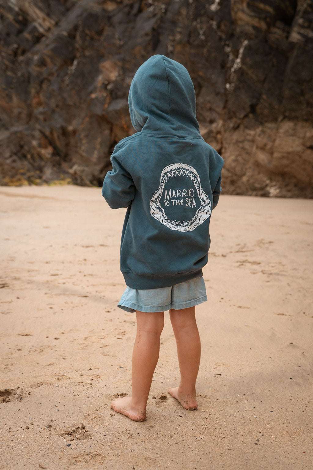 Jaw Kids Airforce Blue Hoodie | Married to the Sea