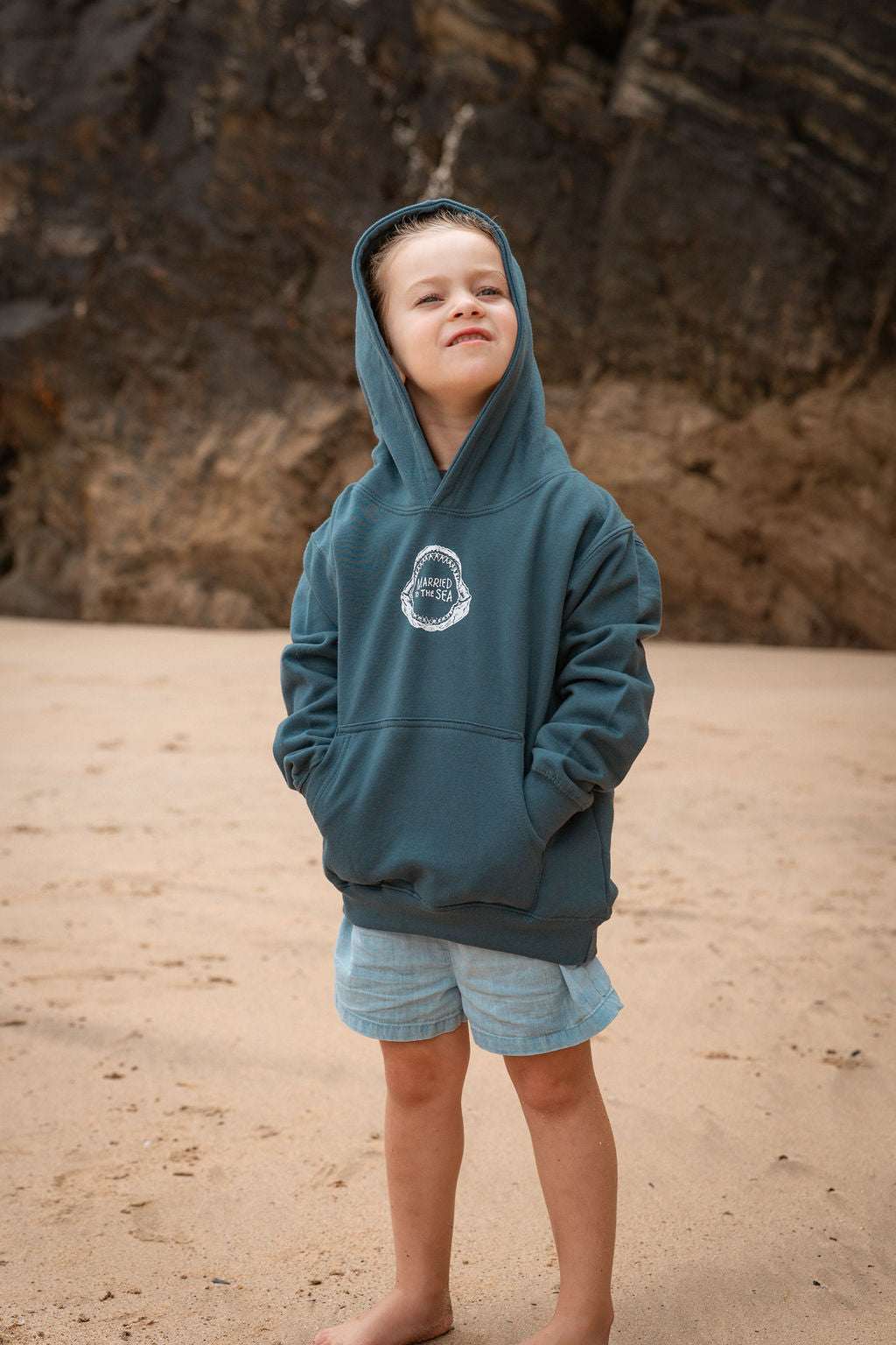 Jaw Kids Airforce Blue Hoodie | Married to the Sea