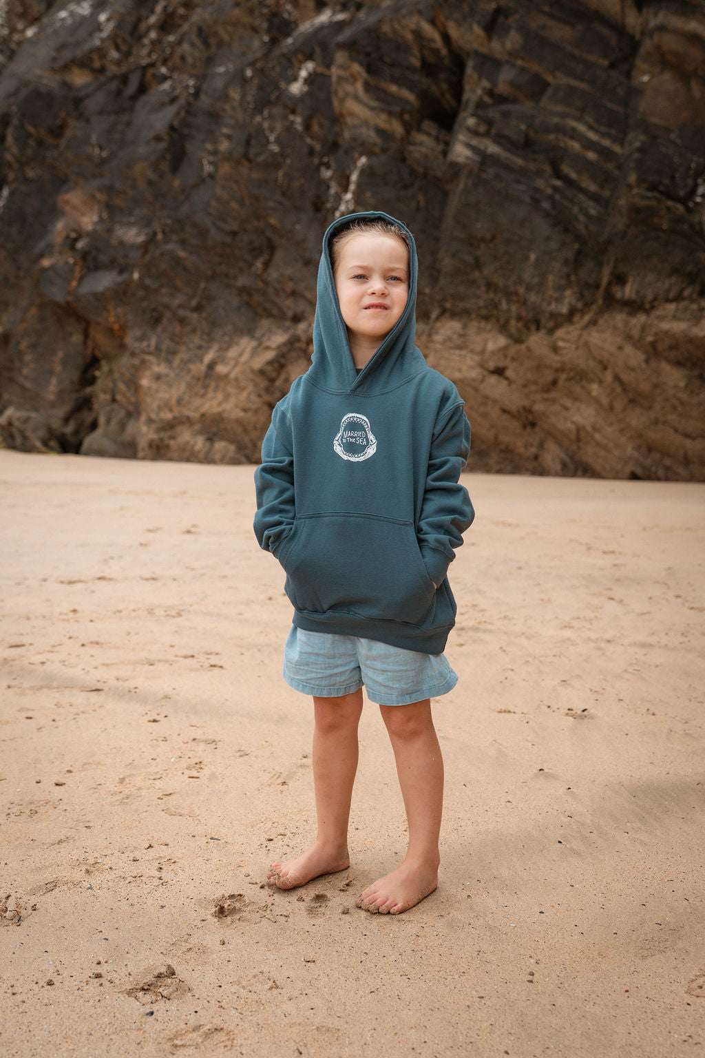 Jaw Kids Airforce Blue Hoodie | Married to the Sea