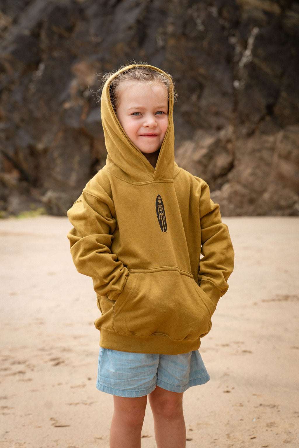 Dead Shred Kids Khaki Hoodie | Married to the Sea