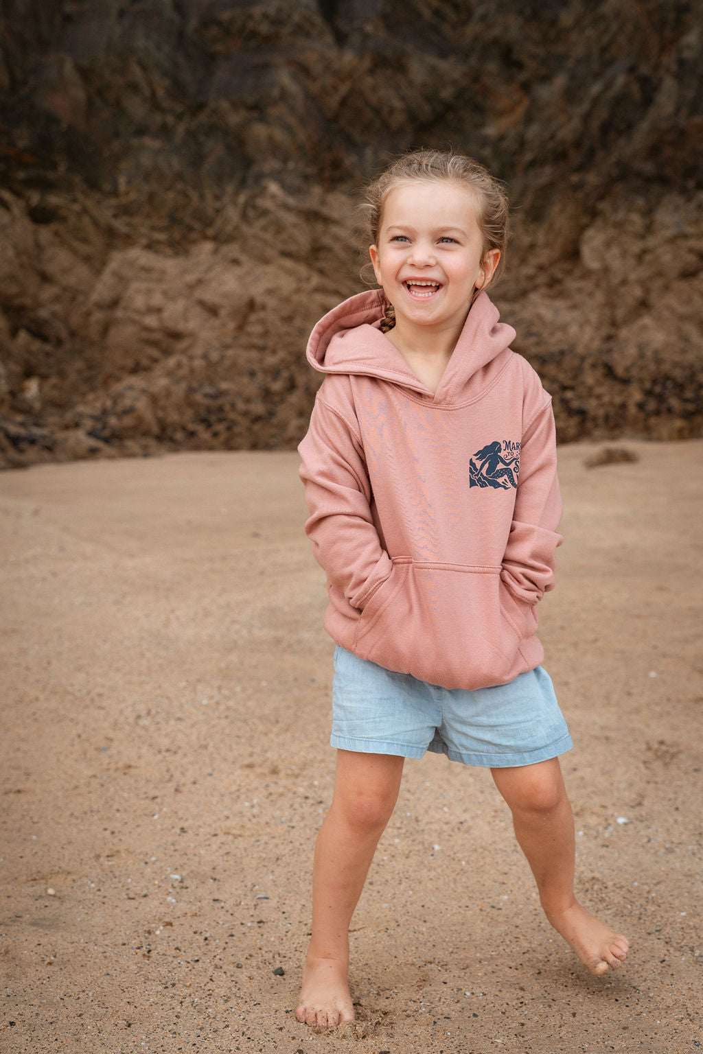 Mermaid Kids Dusty Pink Hoodie | Married to the Sea