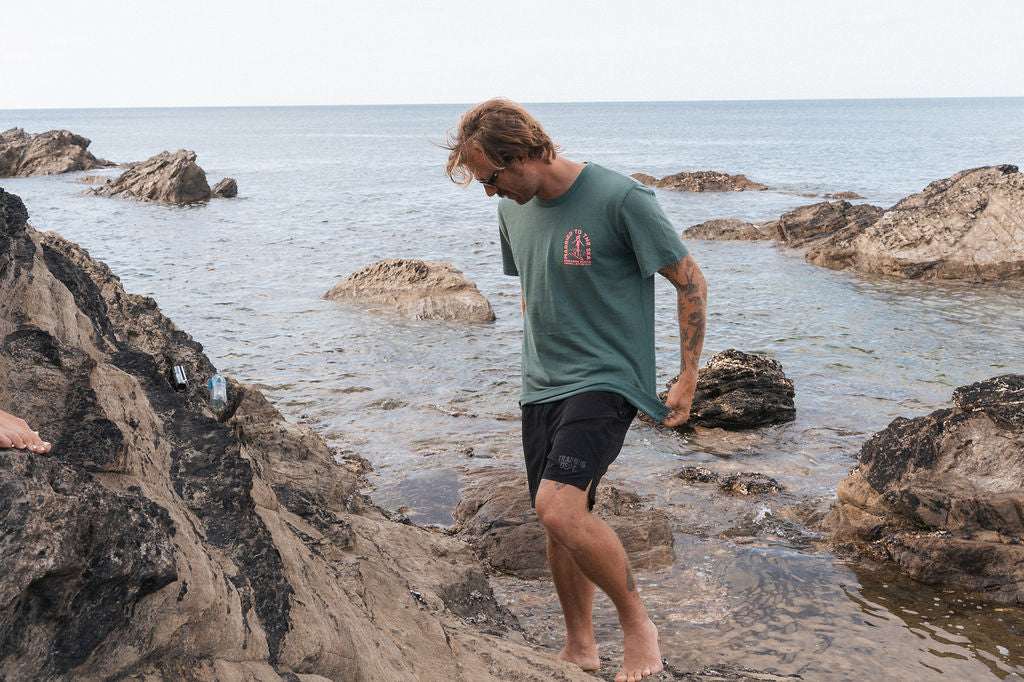 Surfer Girl Dyed T-Shirt | Hydro Green