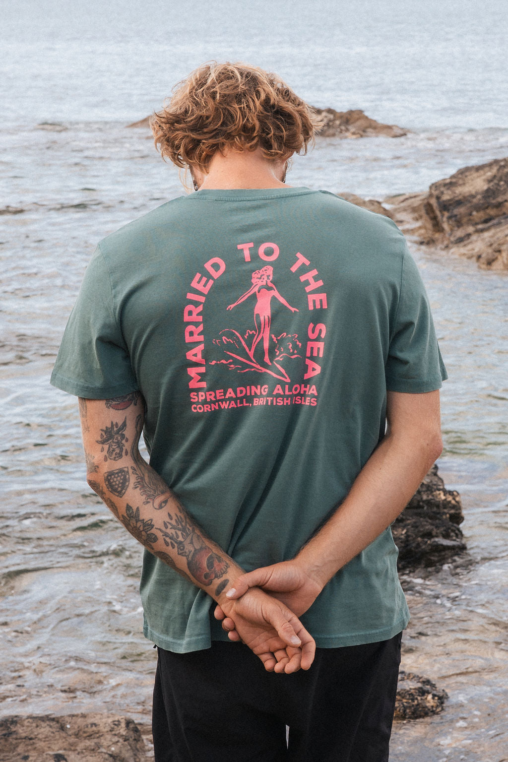 Surfer Girl Dyed T-Shirt | Hydro Green