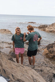 Surfer Girl Dyed T-Shirt | Hydro Green
